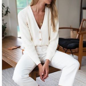 Emerson Fry Low-V Neck Cardigan